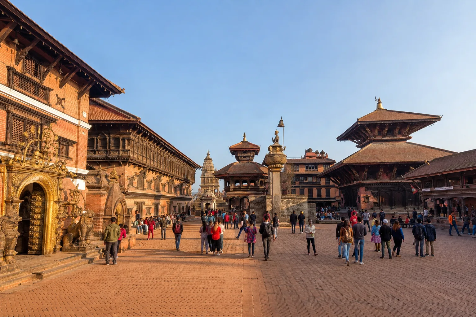 Bhaktapur Durbar Square temples, Kathmandu Valley, Nepal
