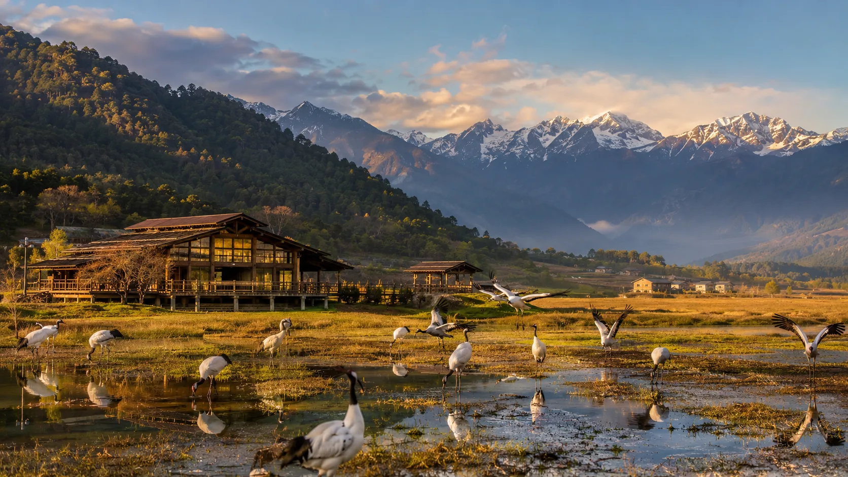 Black-Necked Crane Centre, Phobjikha Valley, Bhutan