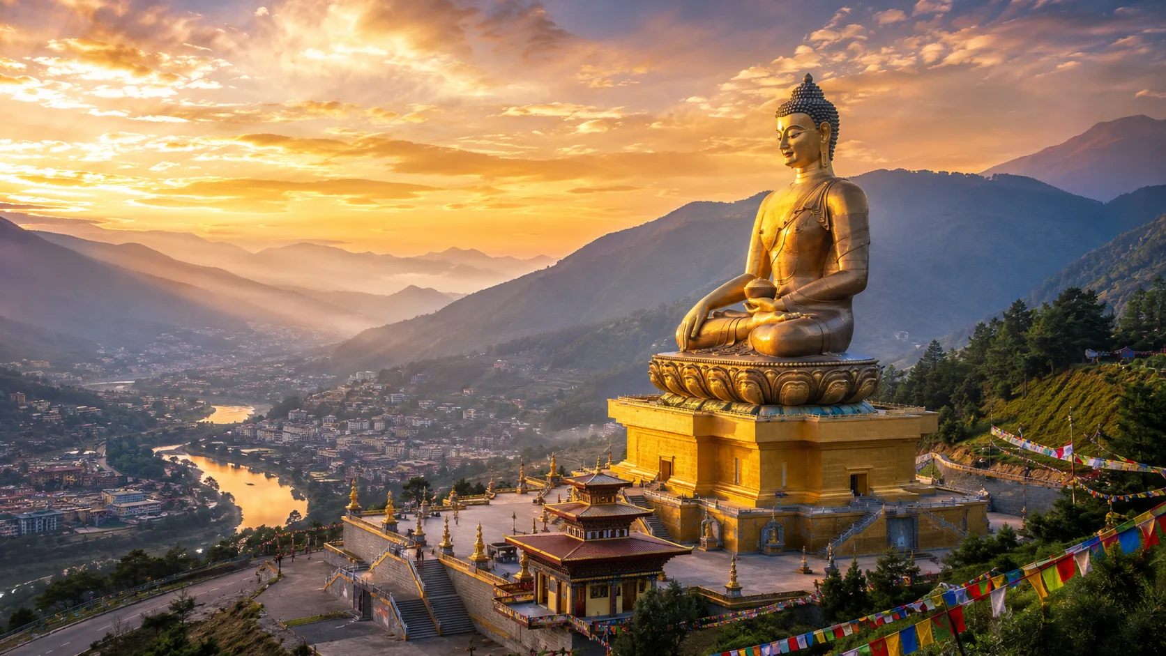 Buddha Dordenma statue overlooking Thimphu, Bhutan