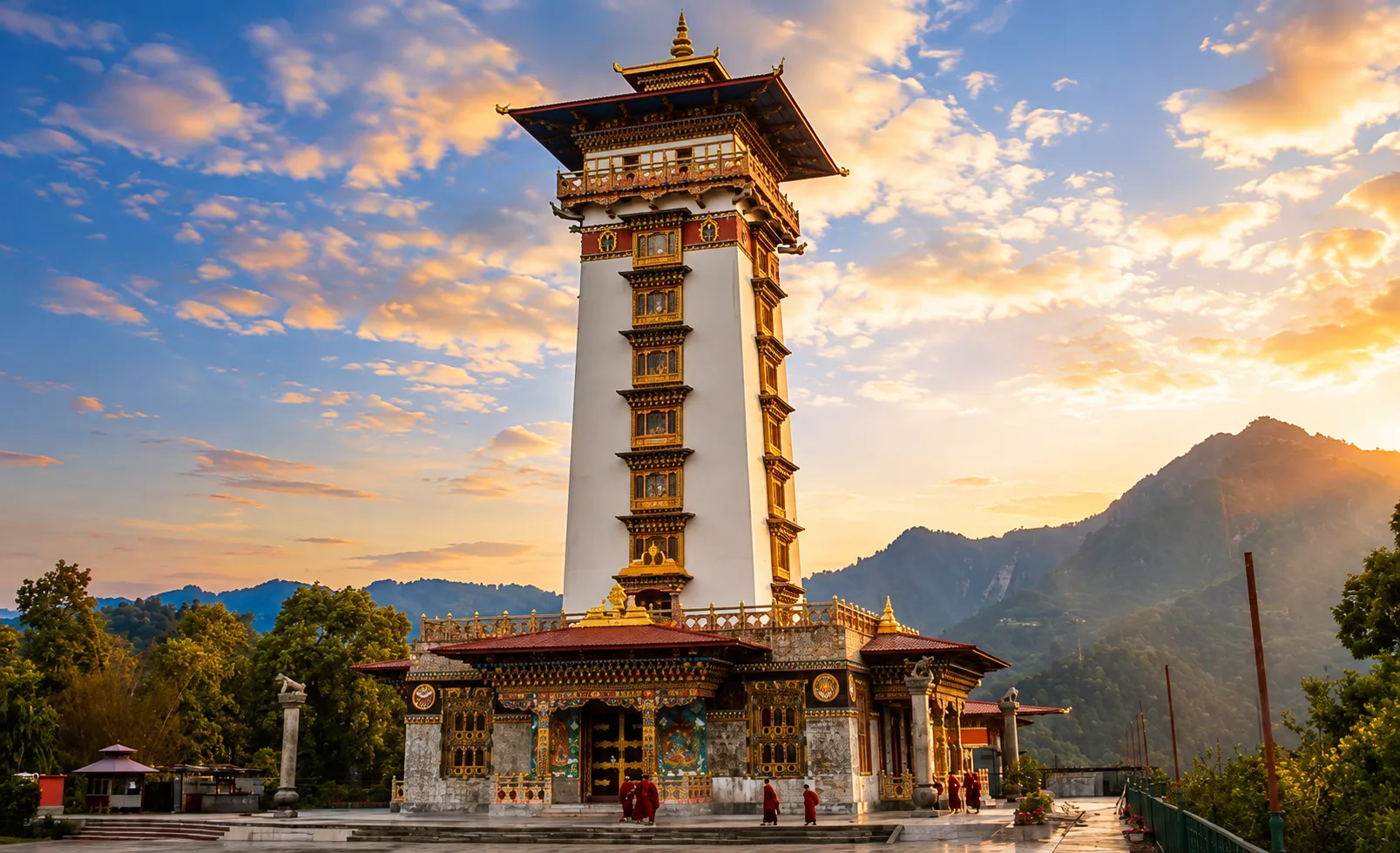 Milarepa Tower in Bhutan