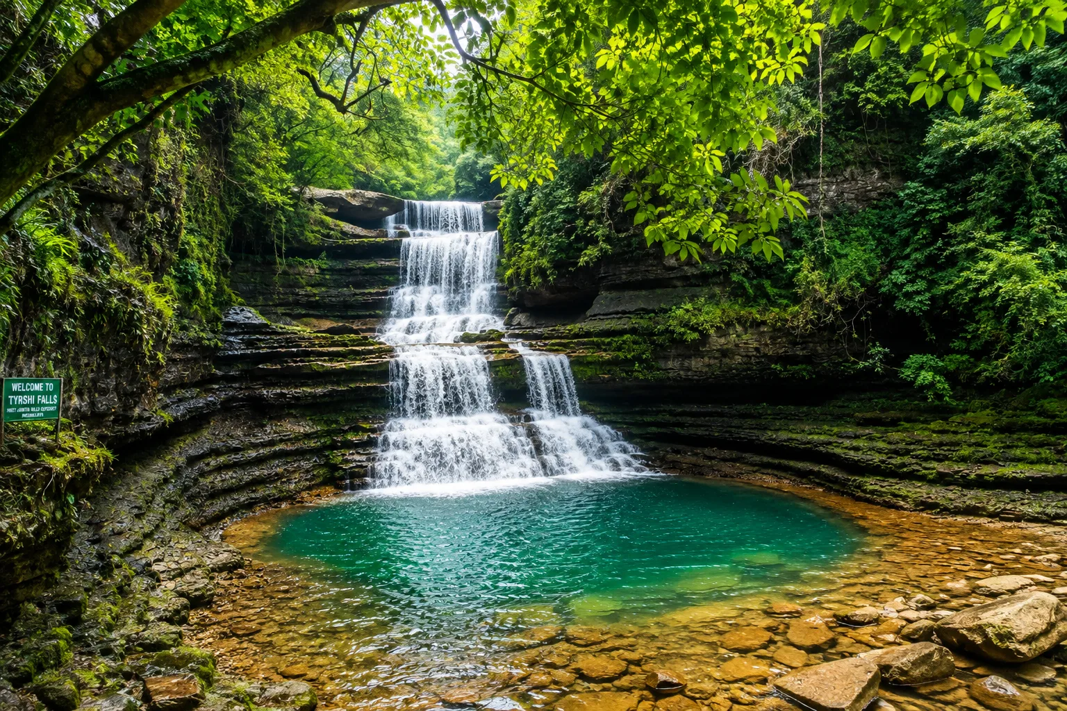 Sawdong Falls in the North East hills